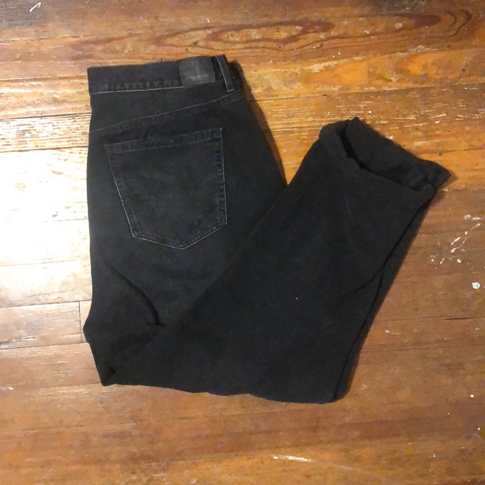 American Eagle distressed black jeans